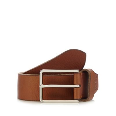 RJR.John Rocha Tan grained leather pin buckle belt